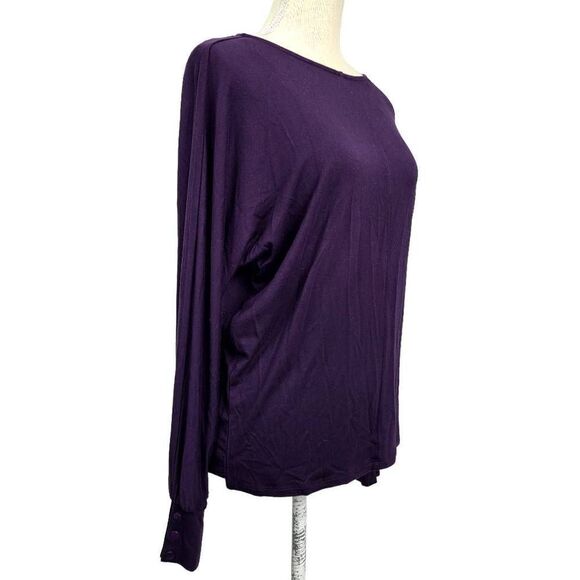Magaschoni Solid Batwing Longsleeve Top Sz Small - Picture 6 of 11